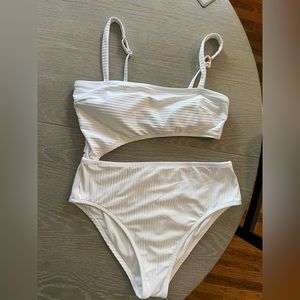 White one piece swimsuit